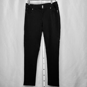 Sabrina Lauren Womenʻs Plus Size Black Slim Leg Ankle Pants Size 16
